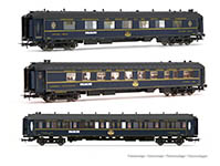 021-HJ4163 - H0 - CIWL, 3-tlg. Set „Train Bleu Reisezugwagen, Ep. III